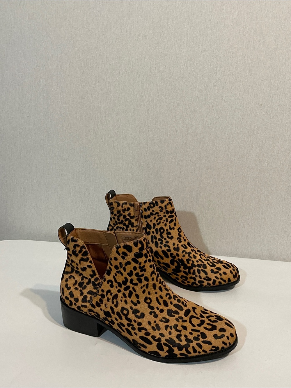 Vionic, calf hair Leopard Print Women's Ankle Boots - Suede Look